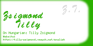 zsigmond tilly business card